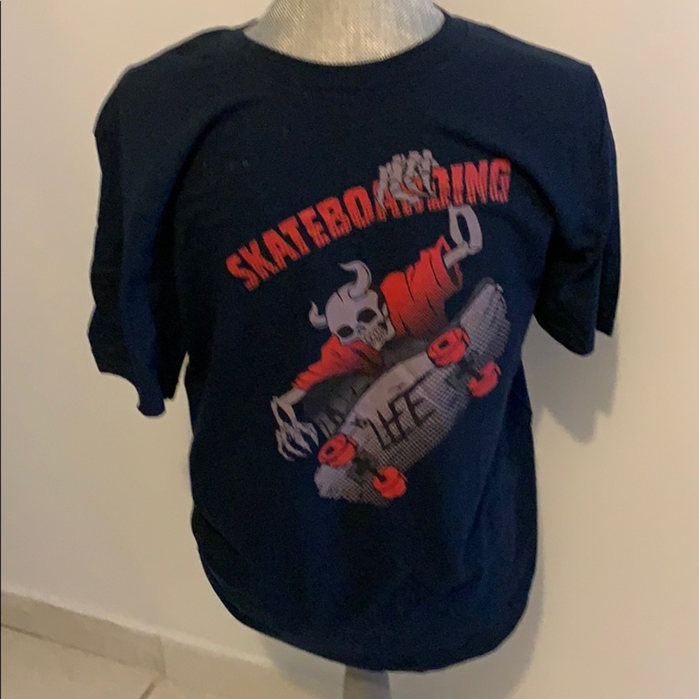 The Concert Tee District Skateboarding is Life Med